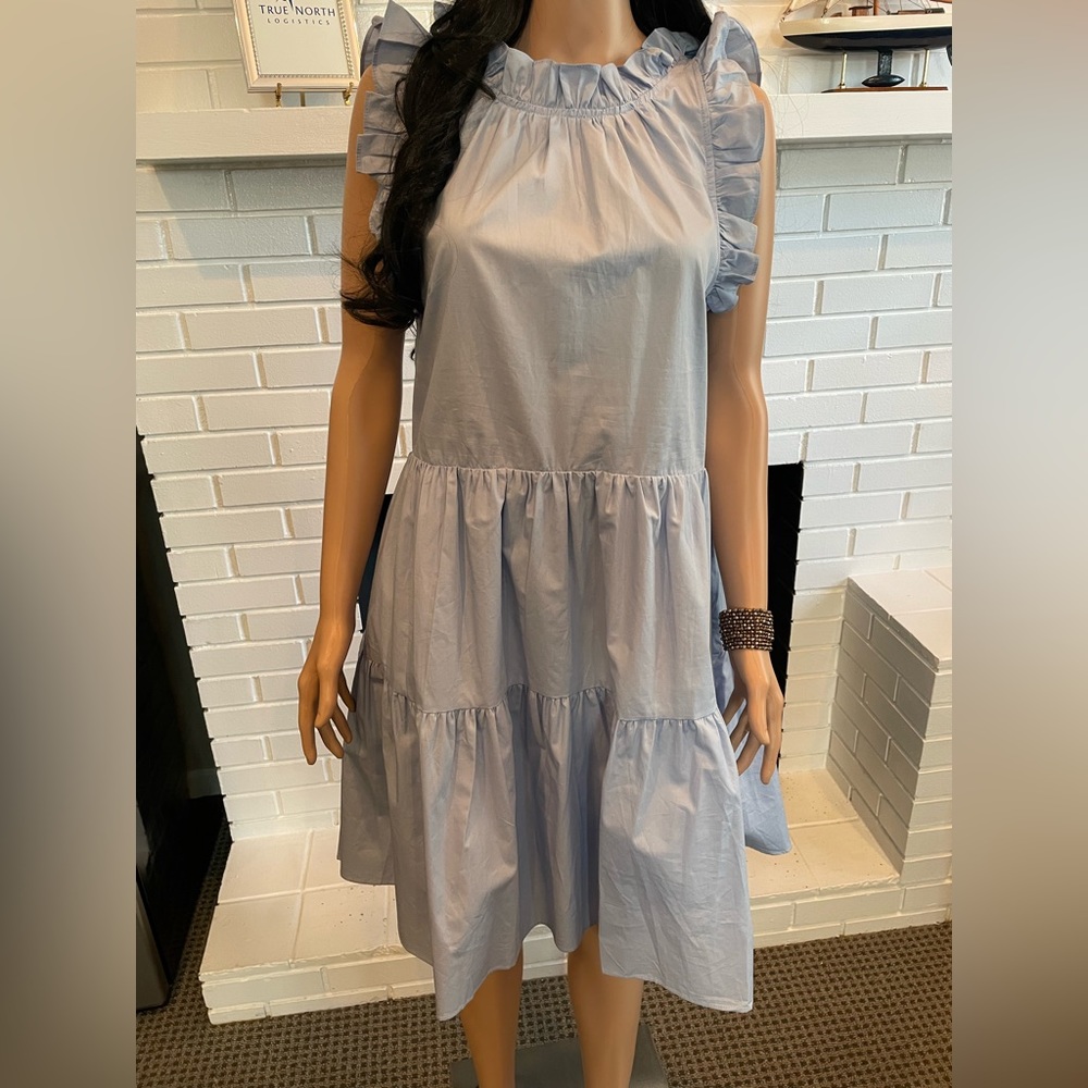 Summer Dress light blue with ruffles